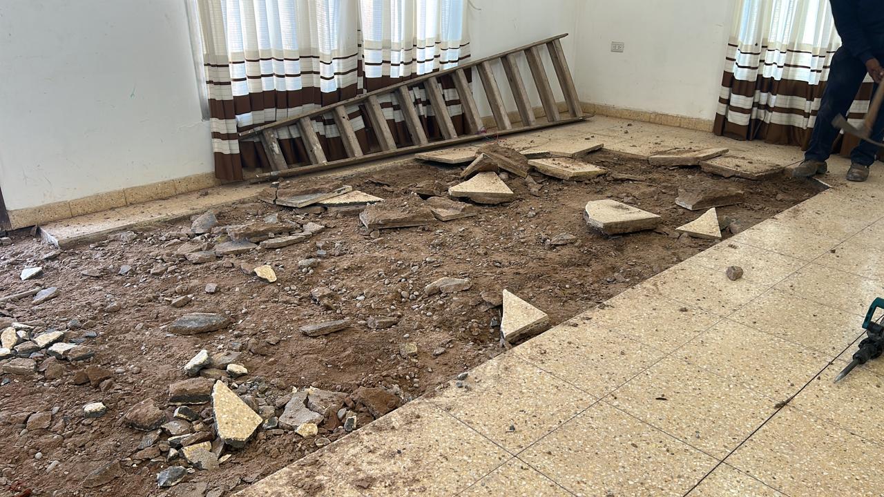 Removing the existing floors