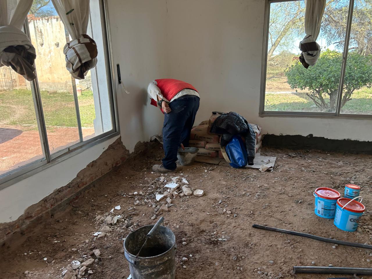 Preparing the interior rooms