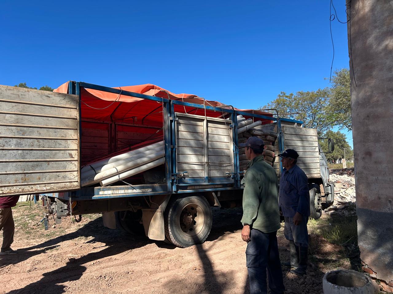Materials arrive on site