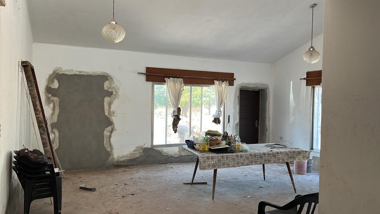 A room inside the house during renovation
